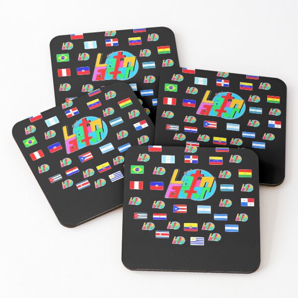Item preview, The Global Latin Factor Multi Latino Flags designed and sold by MARKCARNEY.