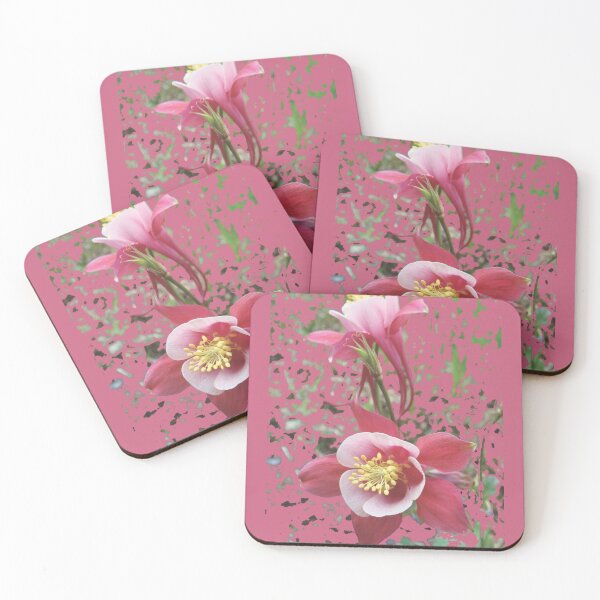 Item preview, Pink Splashing Columbine Flowers designed and sold by Jens-Jolies.