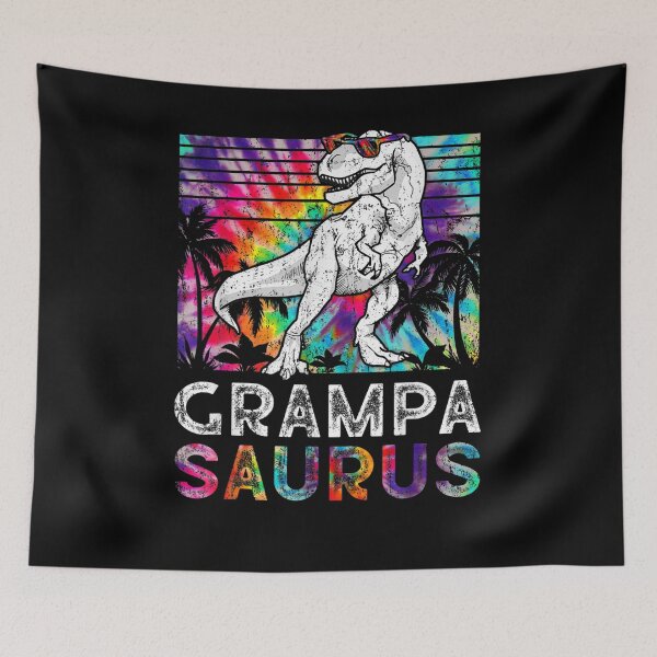 Item preview, Grampasaurus Dinosaur Grampa Saurus Family Matching Tie Dye Gift  designed and sold by rubysheila.