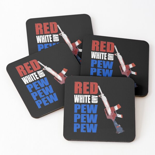 Item preview, Red White And Pew Pew Pew AR15 2A Pro 2nd Amendment Gun Rights designed and sold by American-Proud.