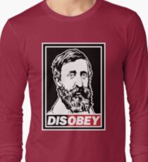 Henry David Thoreau "Disobey" Long Sleeve T-Shirt