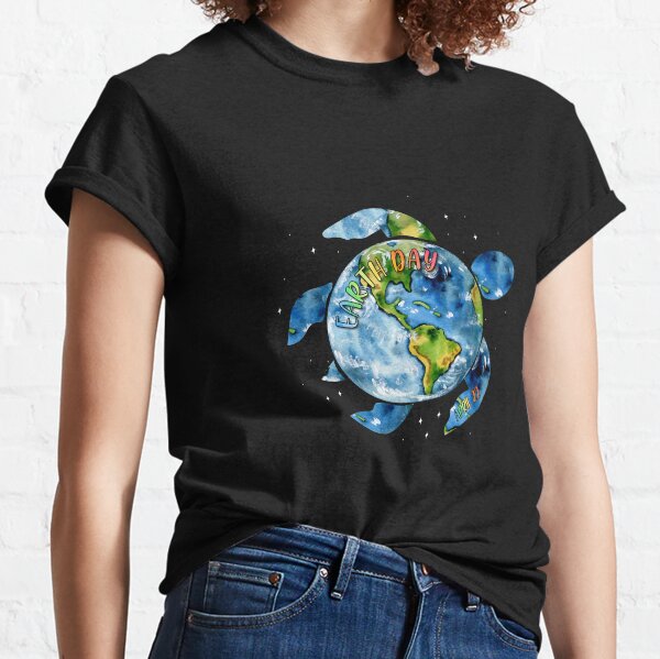 Item preview, Earth Day Restore Earth Sea Turtle Art Save The Planet designed and sold by cadieuxart.