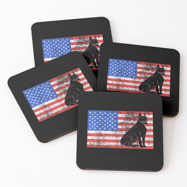 Item preview, Doberman Dog Lover American Flag 4th Of July Dobie Breeder Gift  designed and sold by lindafrances.