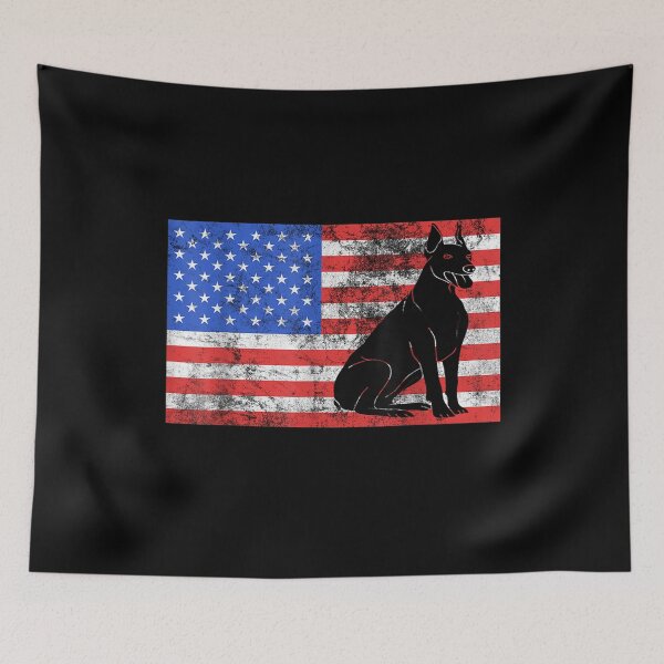 Item preview, Doberman Dog Lover American Flag 4th Of July Dobie Breeder Gift  designed and sold by lindafrances.