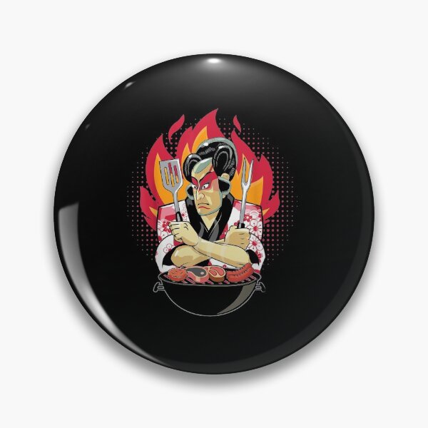Item preview, Japanese Grilling BBQ Ninja Samurai Warrior designed and sold by cormorantfly.