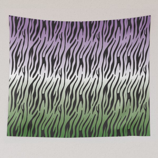Item preview, LGBT Genderqueer Pride Flag Gift, Queer identity pride flag, Zebra Leather pattern designed and sold by ArtsyloShop.