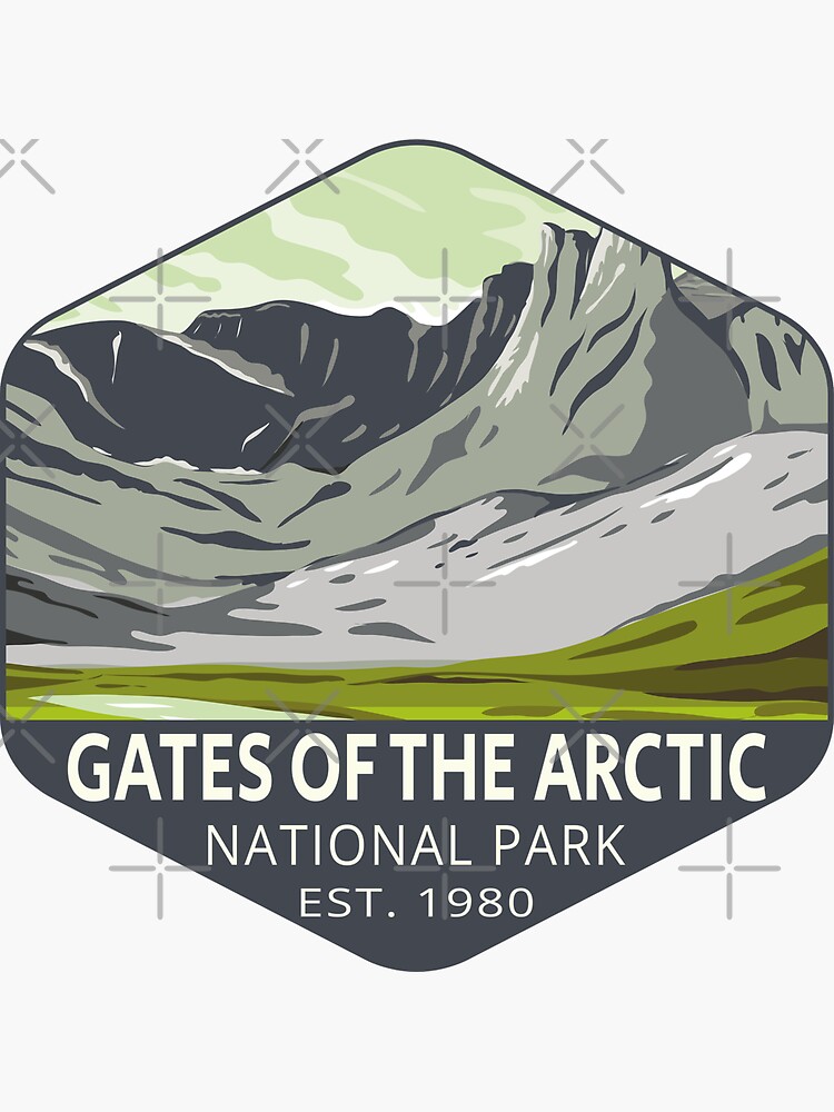"Gates of The Arctic National Park Alaska" Sticker for Sale by Home