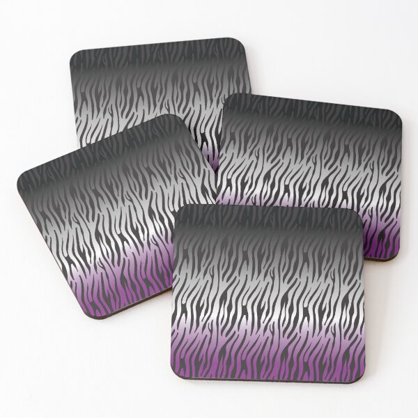 Artikelvorschau, LGBT Asexual Pride Flag Geschenk, Nonsexual Identity Pride Flag, Zebra Ledermuster entworfen und verkauft von ArtsyloShop.