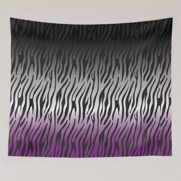 Artikelvorschau, LGBT Asexual Pride Flag Geschenk, Nonsexual Identity Pride Flag, Zebra Ledermuster entworfen und verkauft von ArtsyloShop.