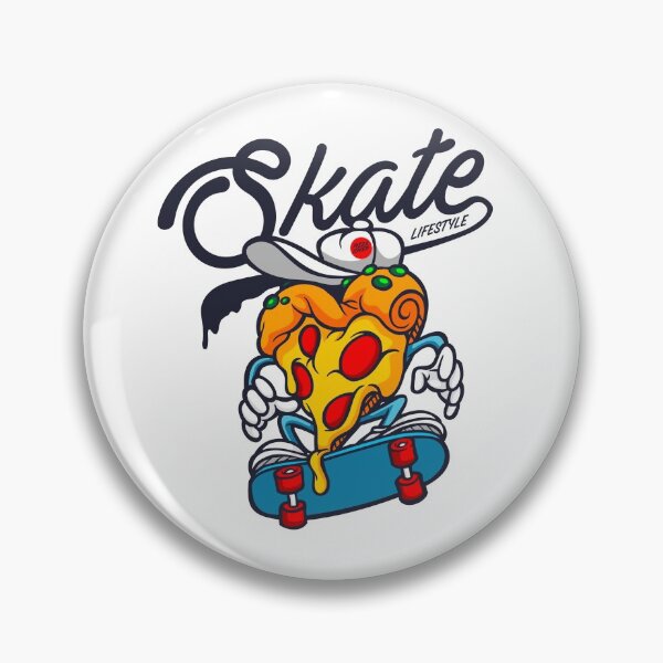 Item preview, modern pizza slice with skateboard designed and sold by RAIID.