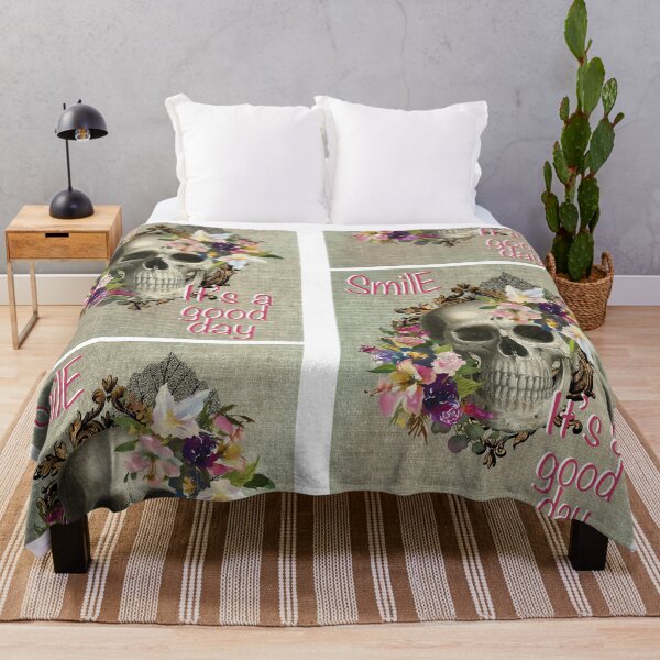 Item preview, Vintage floral and skull design designed and sold by Tfeefuntshirts.