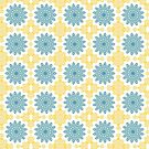 Blue Kaleidoscopic Flowers by Sid  Thakur