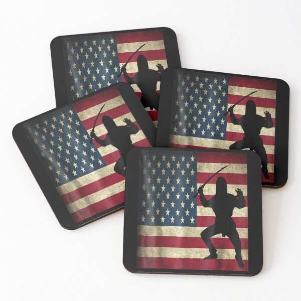Item preview, Ninja Warrior American US Flag Gift designed and sold by cormorantfly.