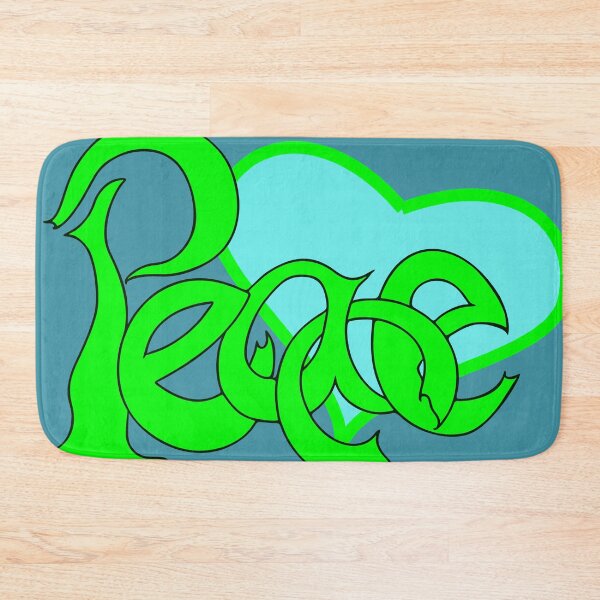 Item preview, Peace Calligraffiti Hippie Loveheart - Geen designed and sold by PATRICIA CASTILLA PEREZ.