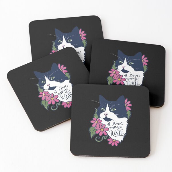 Item preview, I Love My Tuxie Cat Tuxedo Cat designed and sold by chezeva.