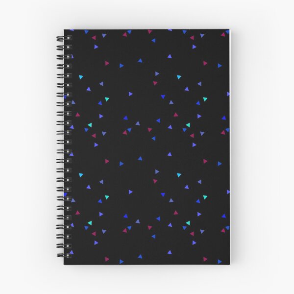 Item preview, Little Triangles in Blue on Black Pattern designed and sold by blackheart creations.