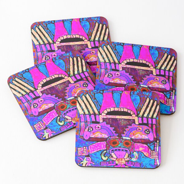 Item preview, Paracas psychedelic demon eating a bird designed and sold by Indian-summer.