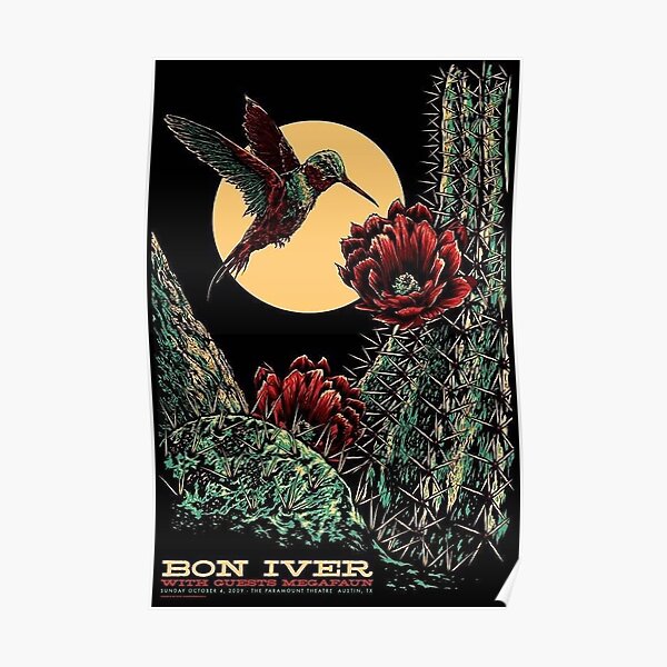 Bon Iver Austin 09 Taylor - 1st Poster