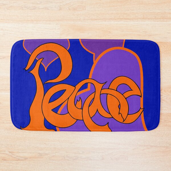 Item preview, Peace Calligraffiti Hippie Loveheart - Orange designed and sold by PATRICIA CASTILLA PEREZ.