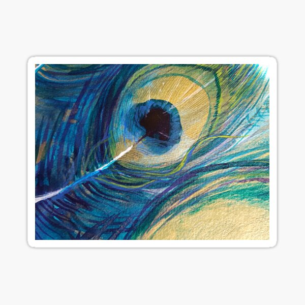 Item preview, Peacock Feather Painting designed and sold by Nicola Morgan.