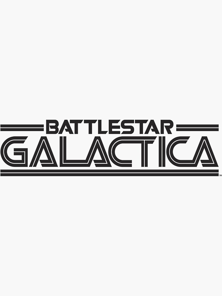 Battlestar Galactica Silver Title Logo Sweat