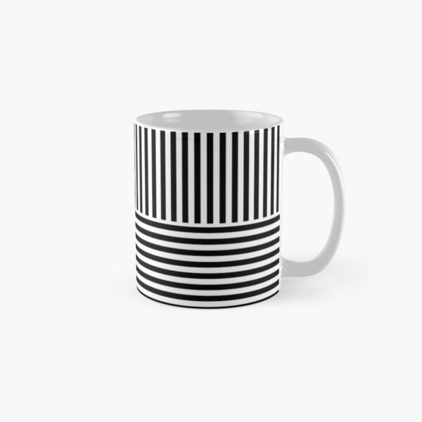 Optical Illusion Art, Horizontal and Vertical Lines ILLusion Classic Mug