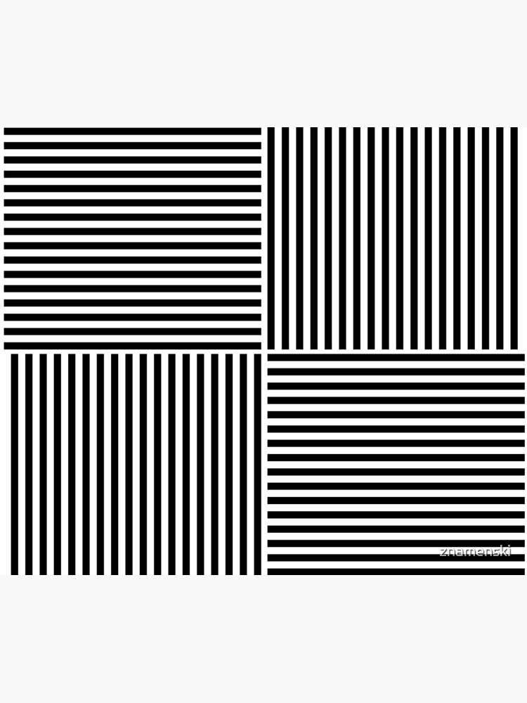 Optical Illusion Art, Horizontal and Vertical Lines ILLusion by znamenski