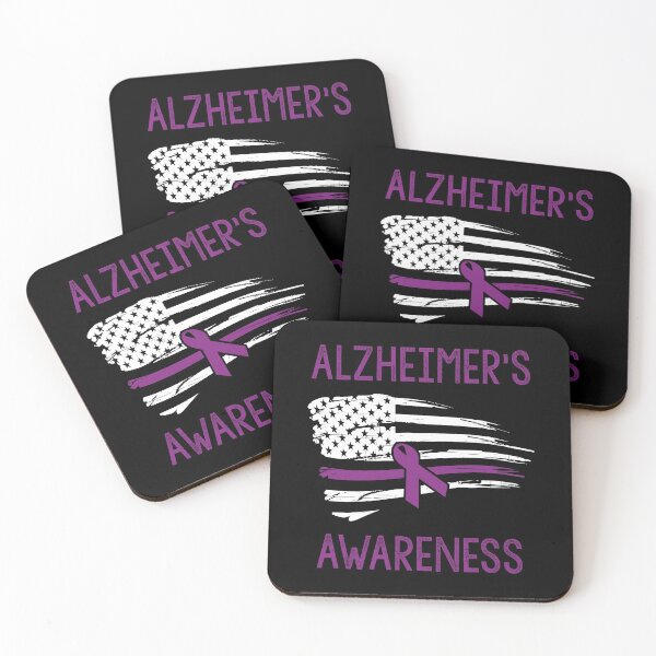 Item preview, Alzheimer's Awareness Purple Ribbon American Flag June designed and sold by liftdesign.
