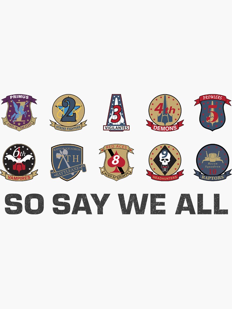 Battlestar Galactica So Say We All Badges Sweat | Sticker