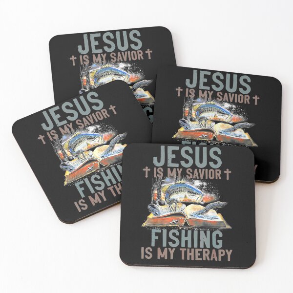 Item preview, Jesus Is My Savior Fishing Is My Therapy Gift  designed and sold by rubysheila.