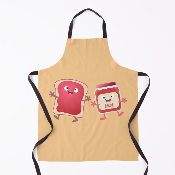 Item preview, Funny bread and jam cartoon characters designed and sold by FrogFactory.