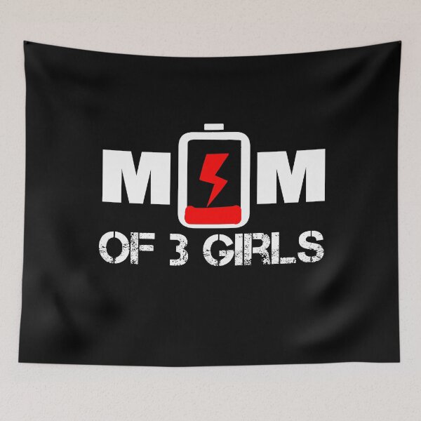 Item preview, Mom Of 3 Girls Low Battery designed and sold by ilias13.