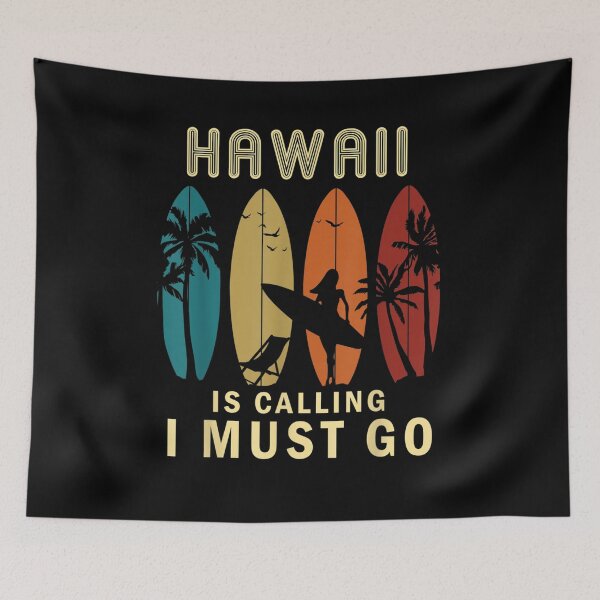 Item preview, Hawaii Is Calling I Must Go Vintage Summer Beach Gift  designed and sold by dominique235.