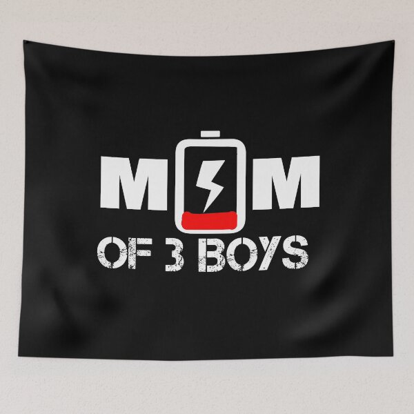 Item preview,  Mom Of 3 boys Low Battery designed and sold by ilias13.