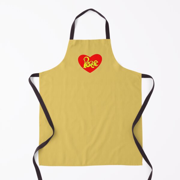 Item preview, Peace Calligraffiti Hippie Loveheart - Yellow designed and sold by PATRICIA CASTILLA PEREZ.