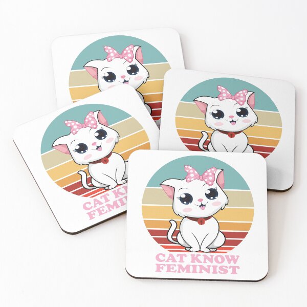 Item preview, Anime Kawaii Cat Know Feminist  designed and sold by Ake10.