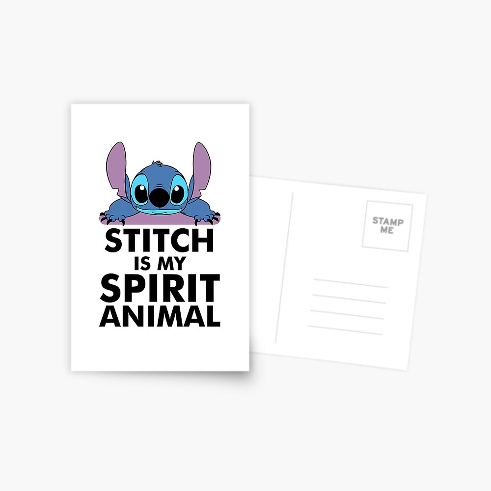 "Stitch is my spirit animal Stitch and Lilo" Postcard by Benomi