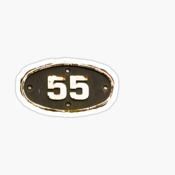 55 all the fives Sticker