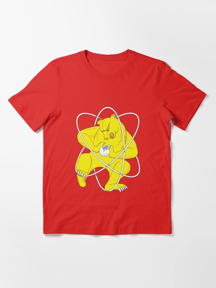 Alternate view of Bear Splitting Atom Zheleznogorsk Flag Essential T-Shirt
