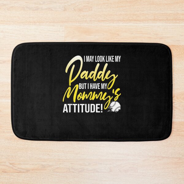 Item preview, Look Like Daddy But I Have Mommy's Attitude Softball Dad Gift  designed and sold by dominique235.