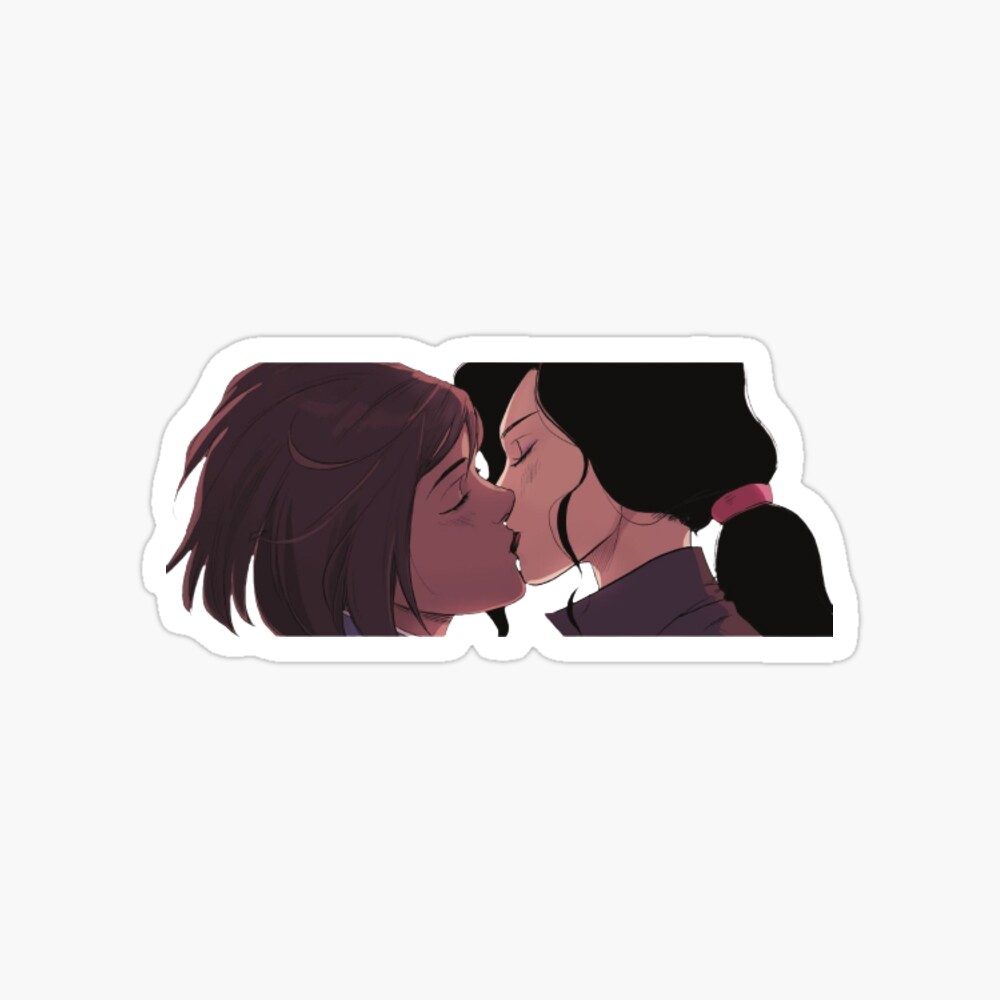 Korrasami Kiss Sticker (Korra x Asami)