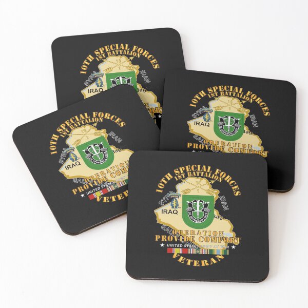 Item preview, Army - Operation Provide Comfort -  1st Bn 10th SFG w COMFORT SVC designed and sold by Military Insignia Products.