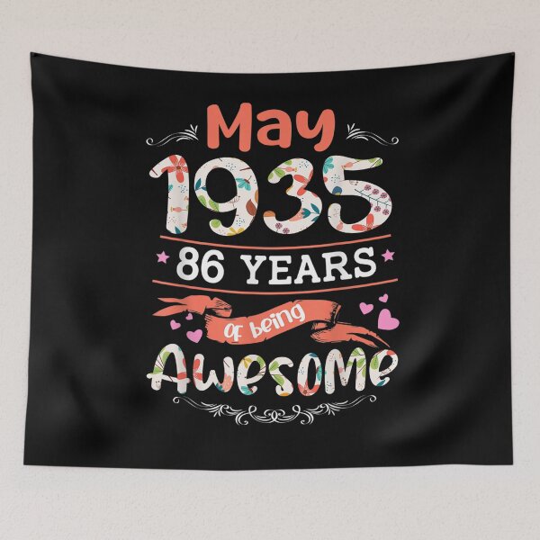 Item preview, May 1935 86th Birthday Flower 86 Years Old Gift  designed and sold by dominique235.