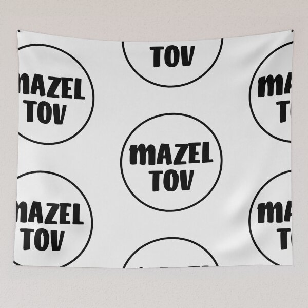Item preview, Mazel Tov - Black Circle designed and sold by Chubuter.