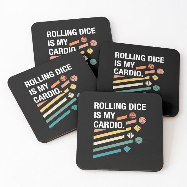 Item preview, Rolling Dice is My Cardio - Funny RPG Quotes designed and sold by pixeptional.