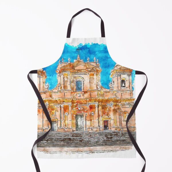 Item preview, Cattedrale di Noto Italy Watercolor designed and sold by VerboShop.