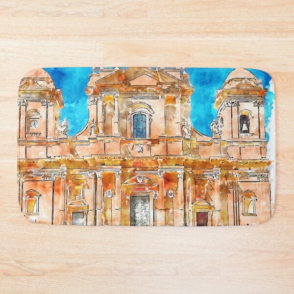 Item preview, Cattedrale di Noto Italy Watercolor designed and sold by VerboShop.