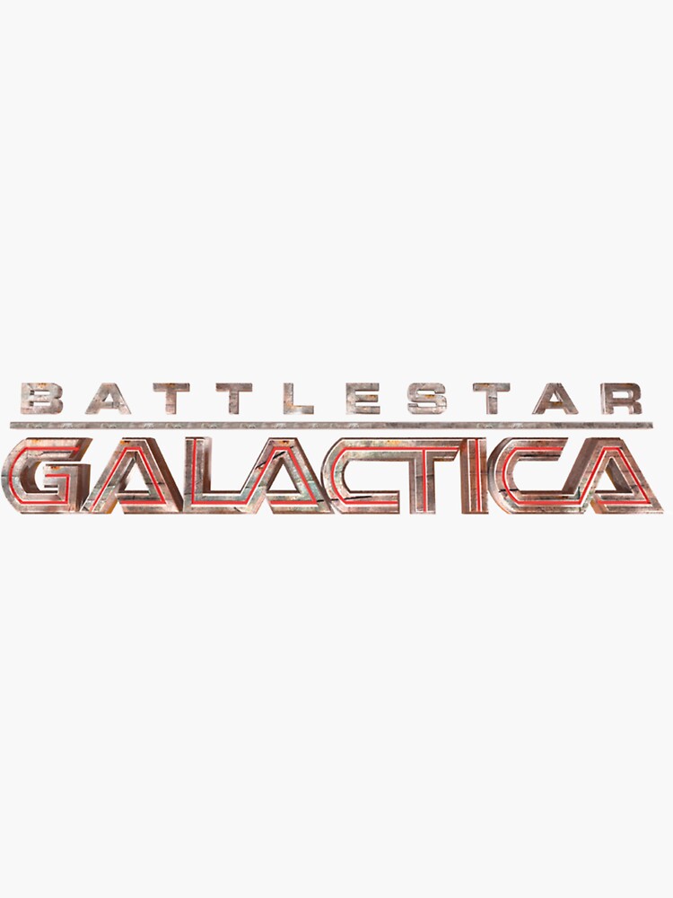 Battlestar Galactica Red Title Logo Sweat | Sticker