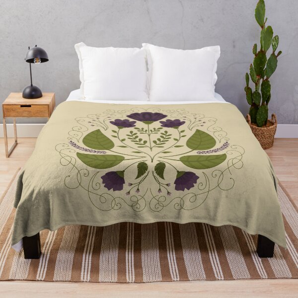 Item preview, Purple Flower - Floral Folk Art Illustration designed and sold by Kit Cronk.