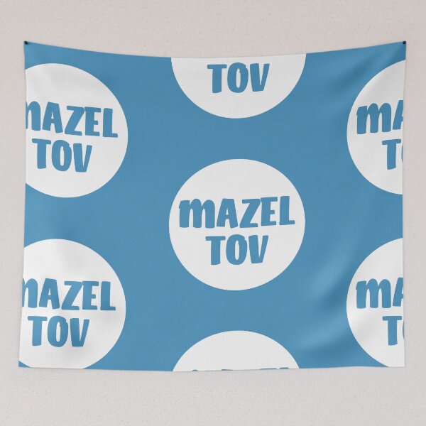 Item preview, Mazel Tov - White Circle designed and sold by Chubuter.